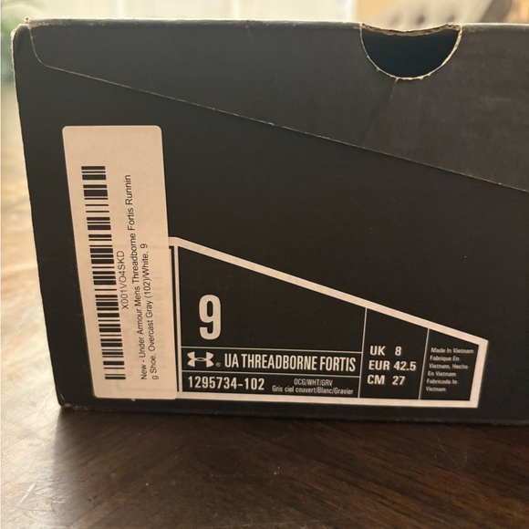 NWT Under Armour Mens Threadborne Fortis Running Shoe (size 9 ) - Picture 9 of 9